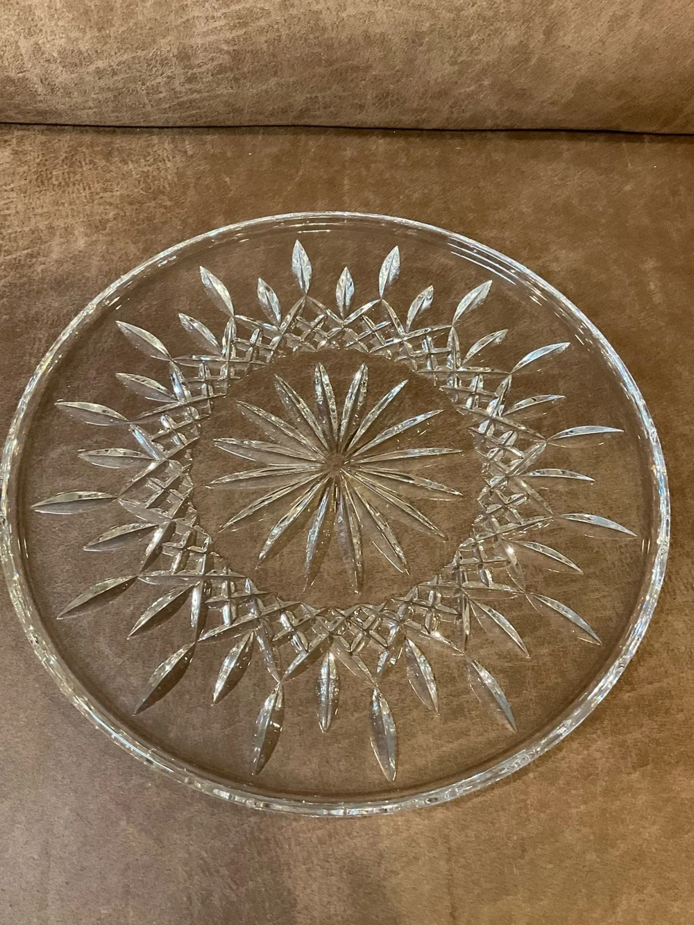 Waterford Lismore Crystal Cake Plate